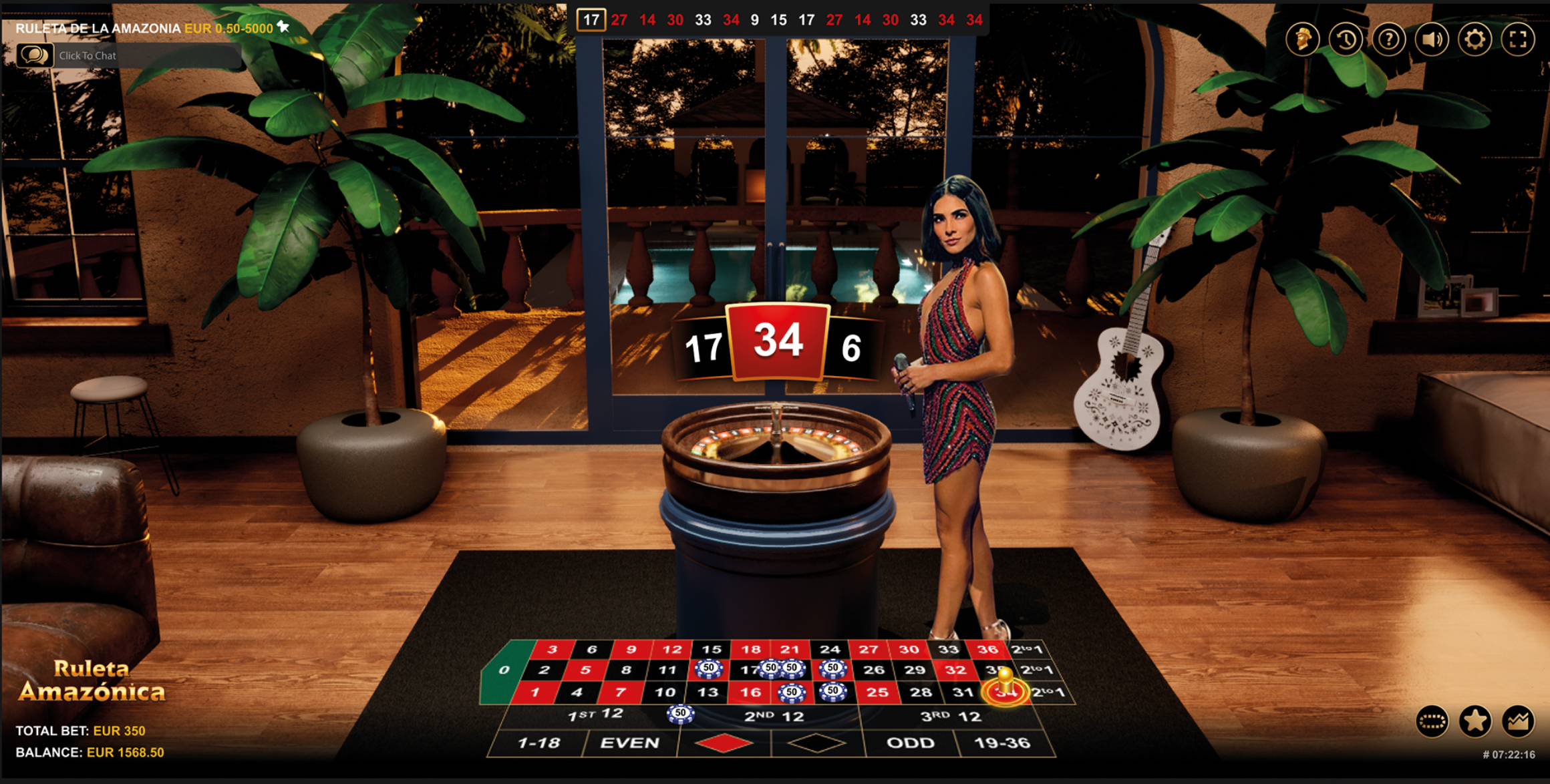 Ruleta Amazónica gameplay